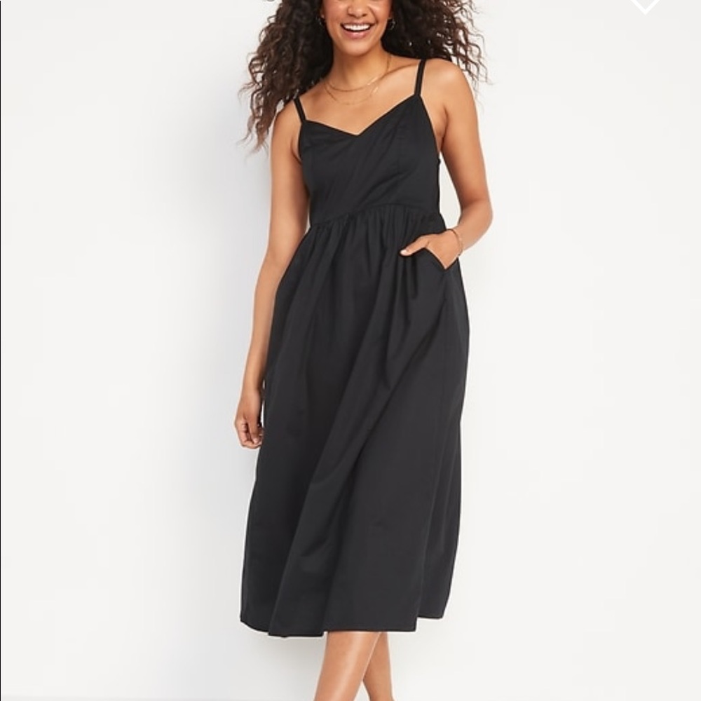 Cotton-Poplin Cami Maxi Swing
Dress for Women